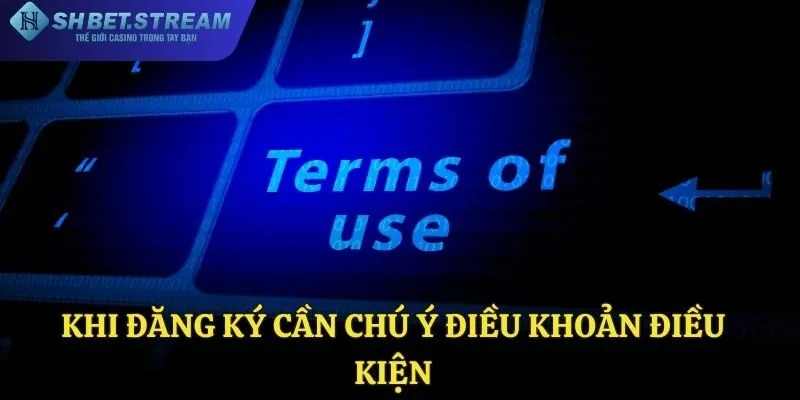 Khi đăng ký cần chú ý điều khoản điều kiện